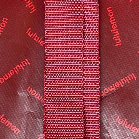 Lululemon Reusable Shopping Tote Bag with Snap Closure Maroon Color 16 x 14 - Picture 5 of 9